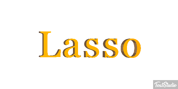 Lasso Effet de texte