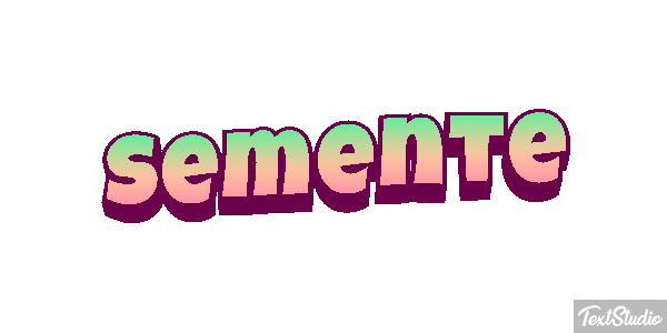 Semente Efeito do texto