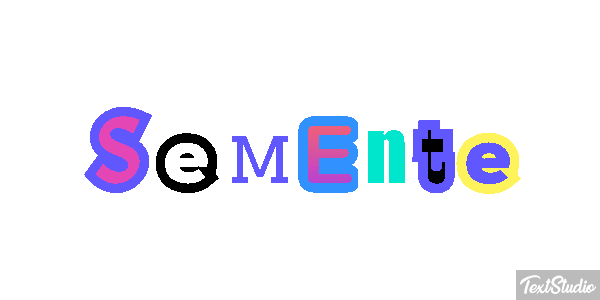 Semente Efeito do texto