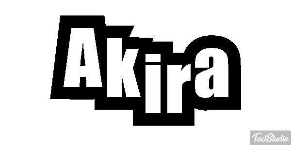 Akira Effet de texte