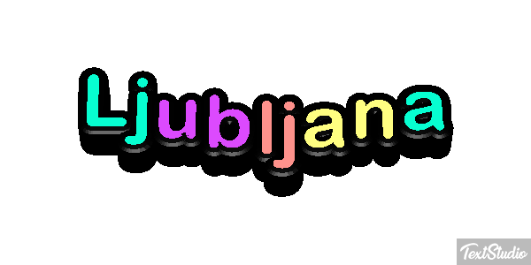 Ljubljana Effetto testo