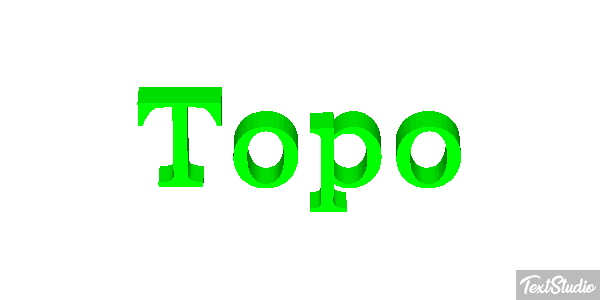 Topo Efecto de texto