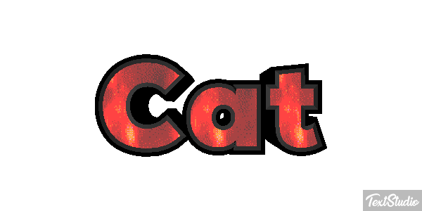 Cat Tekst effect