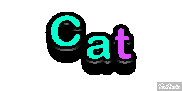 Cat Tekst effect