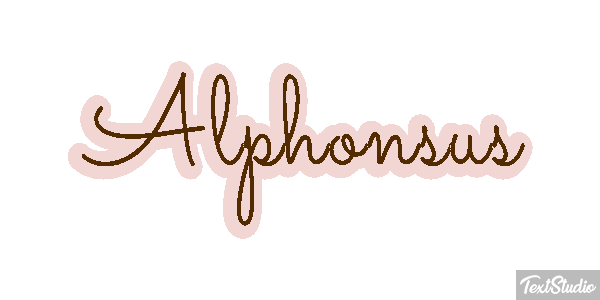 Alphonsus テキスト効果