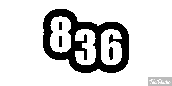 836 Efecto de texto