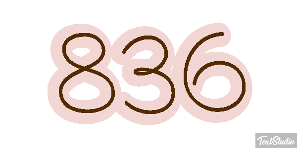 836 Efecto de texto