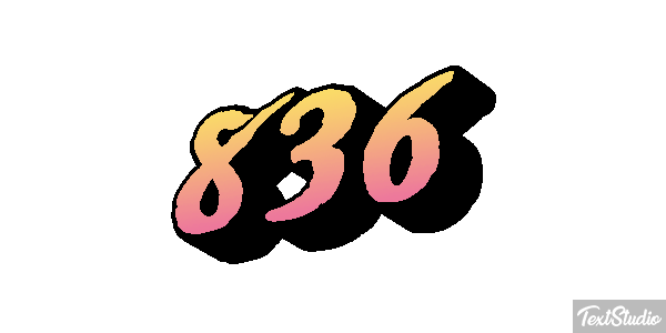 836 Efecto de texto