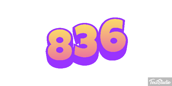 836 Efecto de texto