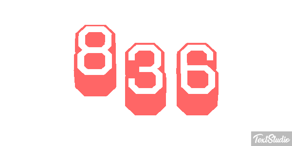 836 Efecto de texto