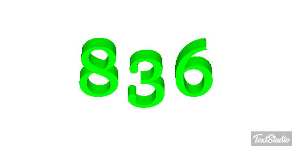 836 Efecto de texto