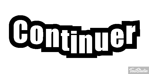 Continuer Text effect