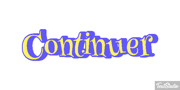Continuer Text effect
