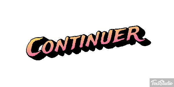 Continuer Text effect