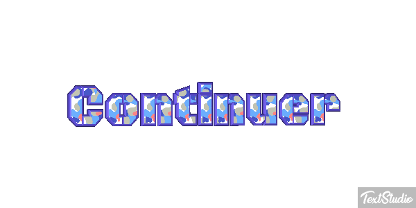 Continuer Text effect