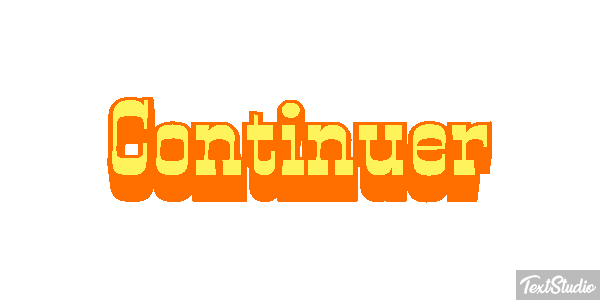 Continuer Text effect
