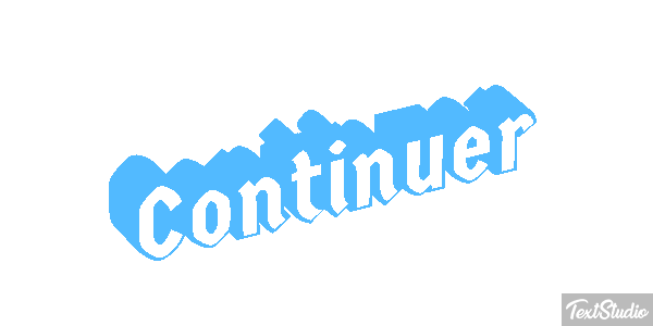 Continuer Text effect