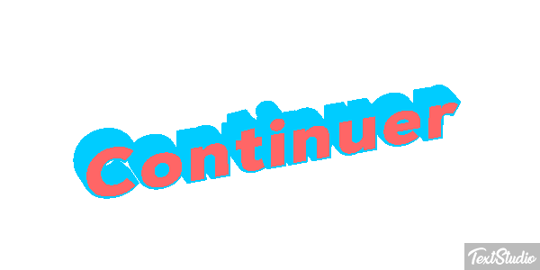 Continuer Text effect