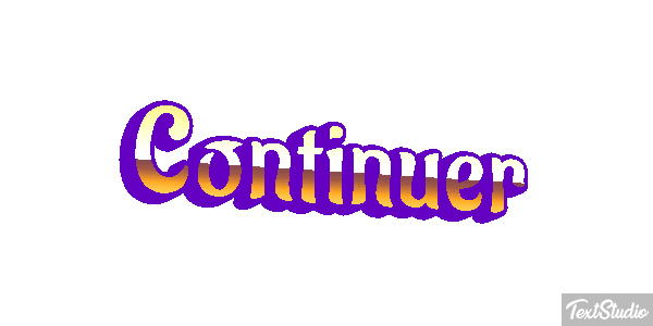 Continuer Text effect