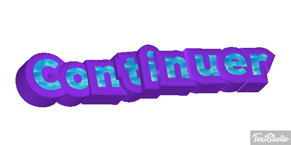Continuer Text effect