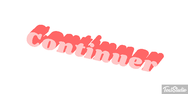 Continuer Text effect