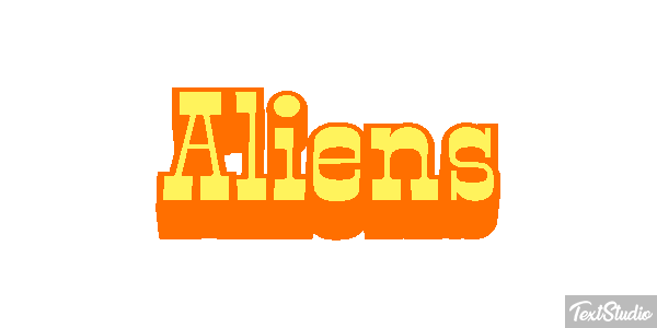 Aliens Efekt tekstowy