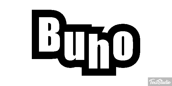 Búho Tekst effect