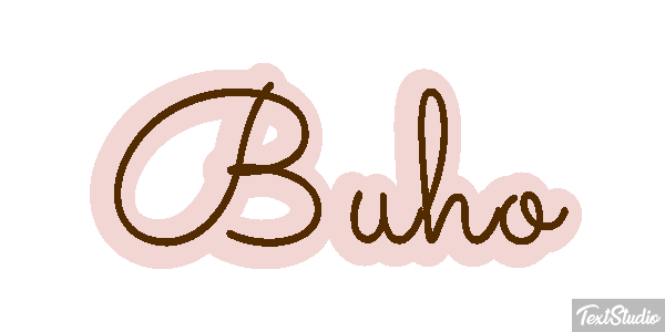 Búho Tekst effect