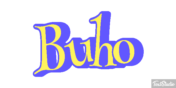 Búho Tekst effect