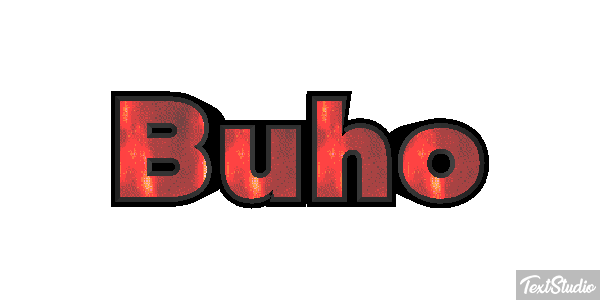 Búho Tekst effect