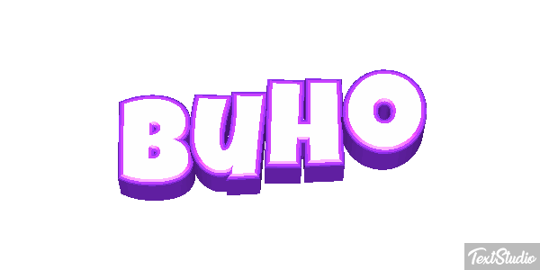 Búho Tekst effect