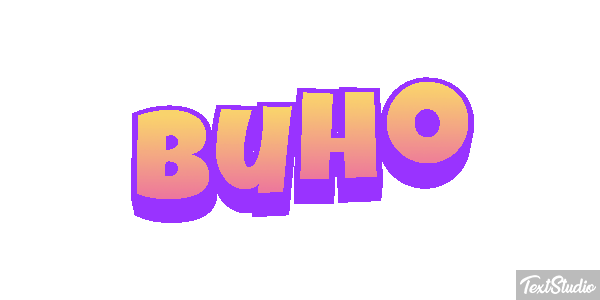Búho Tekst effect