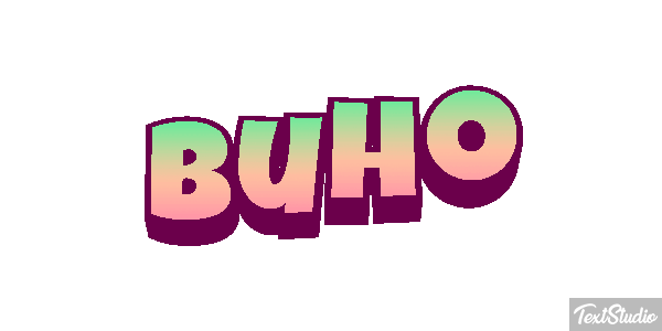 Búho Tekst effect
