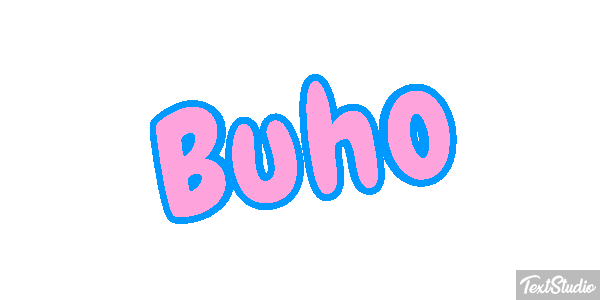 Búho Tekst effect