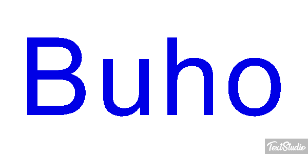 Búho Tekst effect