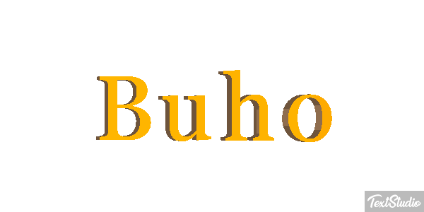 Búho Tekst effect
