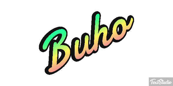 Búho Tekst effect