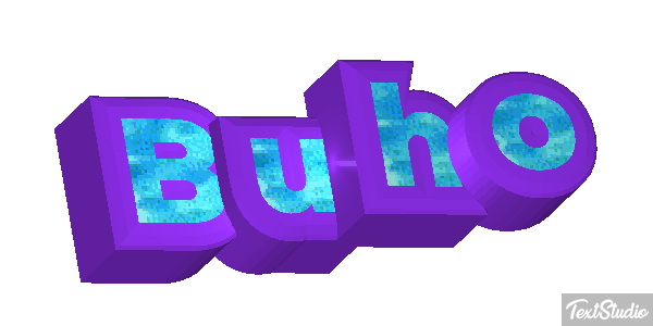 Búho Tekst effect