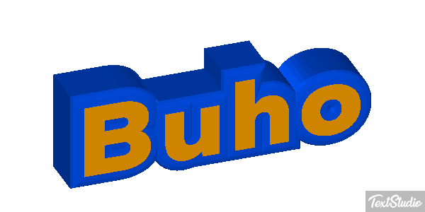 Búho Tekst effect