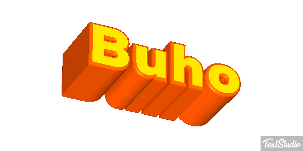 Búho Tekst effect