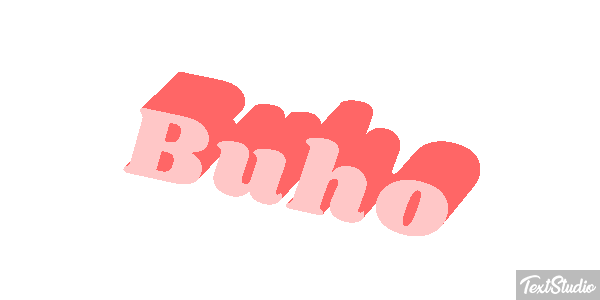 Búho Tekst effect