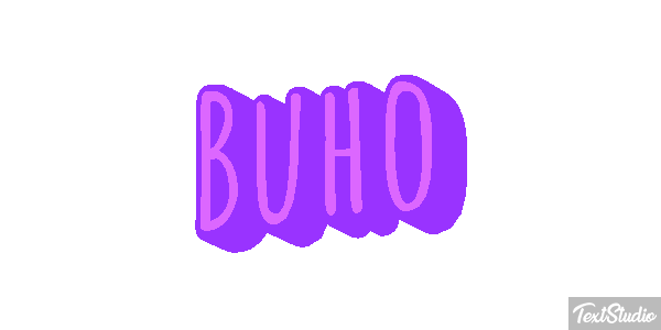 Búho Tekst effect