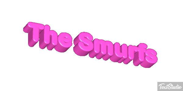 The Smurfs テキスト効果