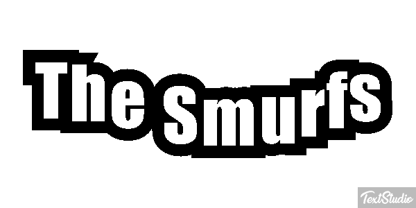 The Smurfs テキスト効果