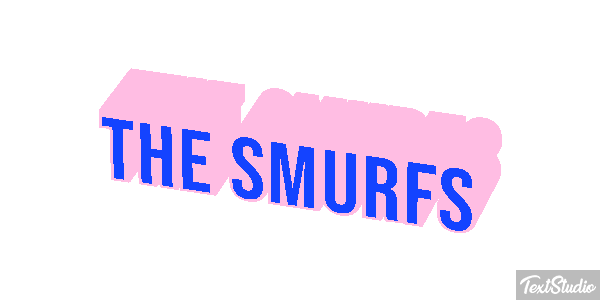 The Smurfs テキスト効果