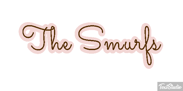 The Smurfs テキスト効果