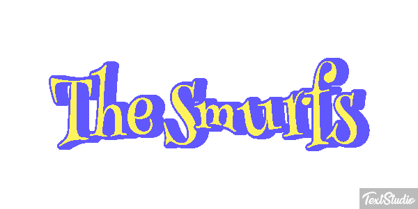 The Smurfs テキスト効果