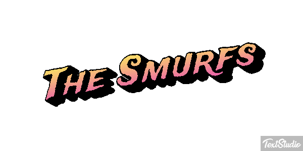 The Smurfs テキスト効果