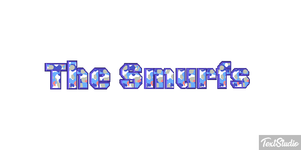The Smurfs テキスト効果