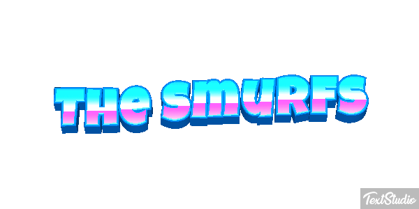 The Smurfs テキスト効果